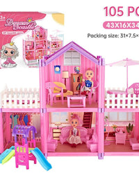 Dream Castle Doll House Playset Toy for Girls
