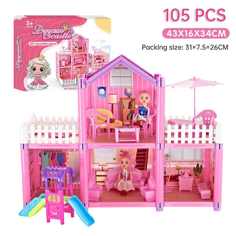 Dream Castle Doll House Playset Toy for Girls