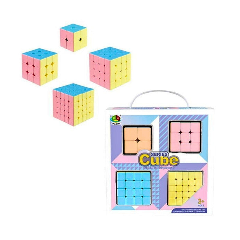 Magic Rubik Cube 4 Different Pics Set For Kids