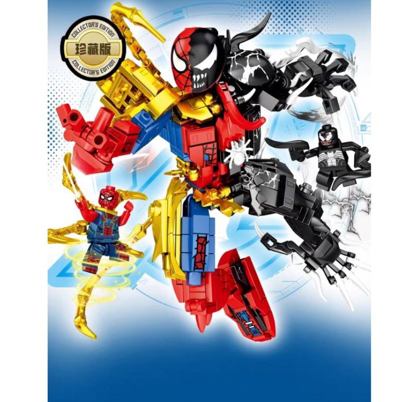 Lego Spiderman Vs Venom Building Block Set