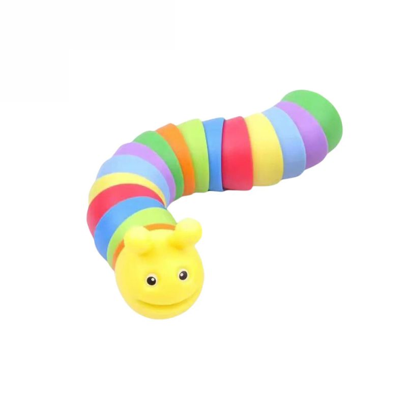 Rainbow Caterpillar Decompression Toy- Fun Stress Relief For All Ages