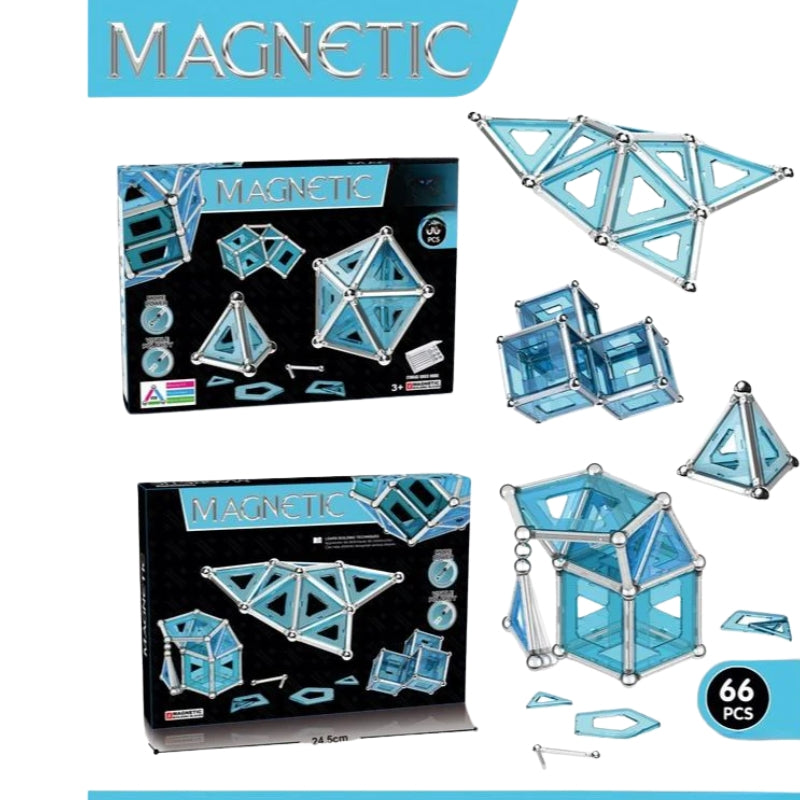 3D Crystal Magnetic Building Blocks – Creative & Educational Toy for Kids