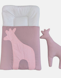 Giraffe Baby Carry Nest With Pillow (Pink)
