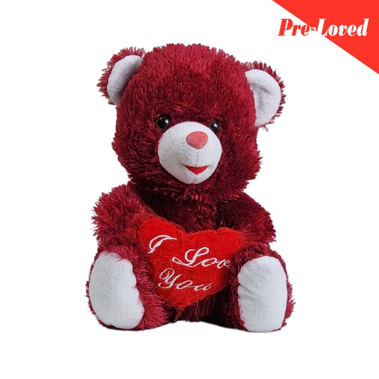 Red Cute Lovely Teddy Bear Stuff Toy 33x13 Premium Pre-loved