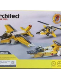 Fly High With Creativity- Architect Super Airplane 130pcs Building Blocks Set
