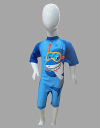 Shark Single Piece Swimwear For Kids
