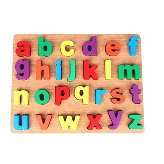 Wooden Alphabet Sorting Board Montessori Small Letters Educational Toy