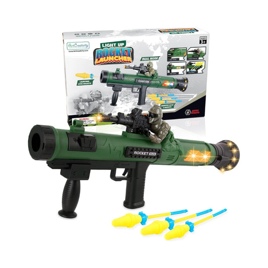 Rocket Launcher With Bullets & Lights Toy For Kids