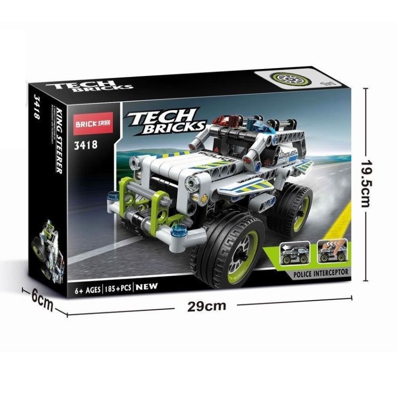 Tech Bricks Police Car Toy For Kids