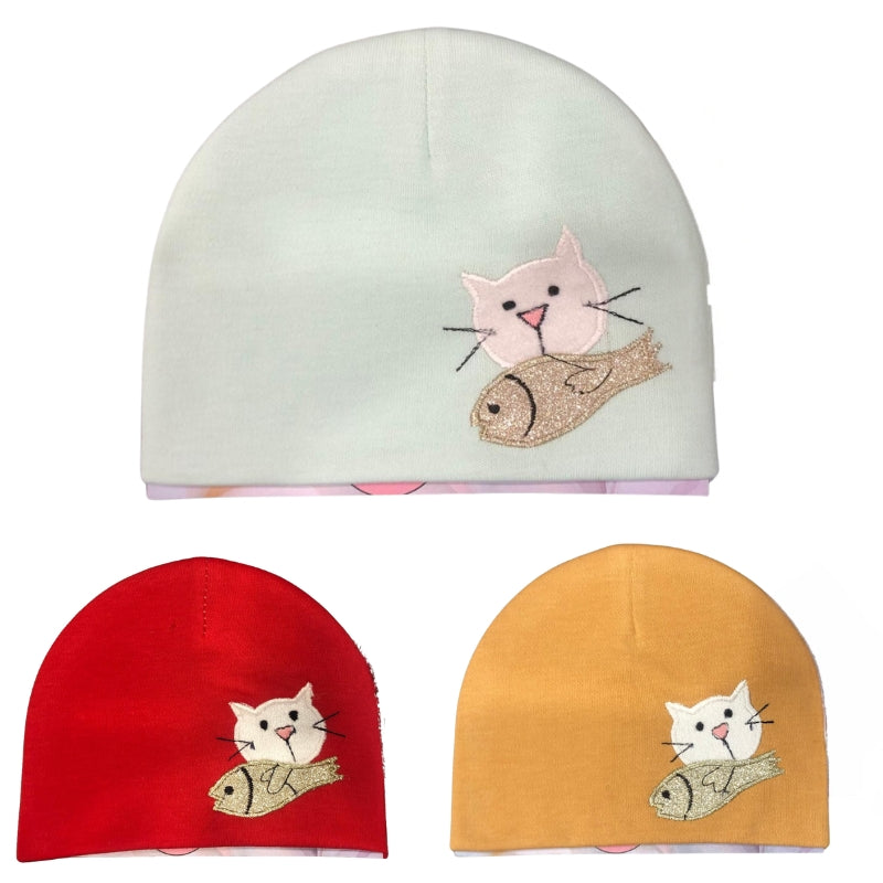 Adorable Cat Design Baby Caps – Soft & Stylish Cap for Kids