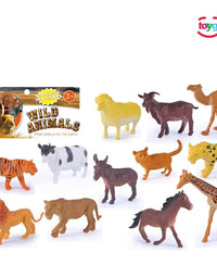 Wild 12 Animals Set For Kids
