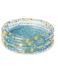 Bestway - Inflatable 3 Ring Transparent Sea Life Pool For Kids (59x21) (51045)
