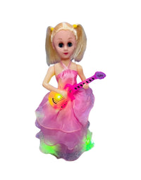 Musical Barbie Fashion Doll With Guitar Toy For Girls
