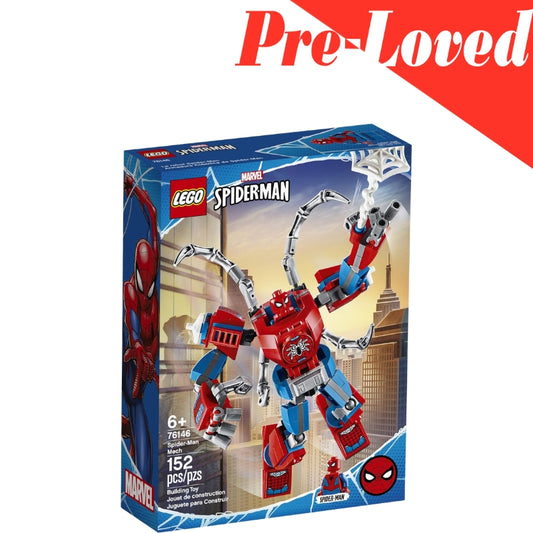 LEGO Marvel Spider-Man: Spider-Man Mech 76146 Kids' Superhero Building Toy, Playset with Mech and Minifigure (152 Pieces)