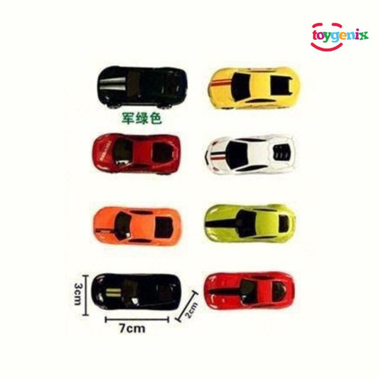 Die-Cast High Speed Free Wheels Car Toy 4Pcs Playset