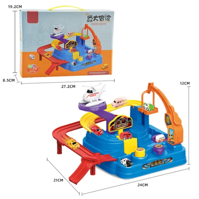 Car Racing Track Playset Toy For Kids