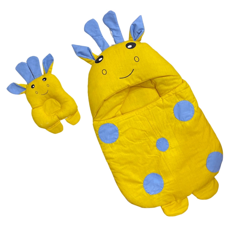 Adorable Animal-Themed Sleeping Bag for Kids with Pillow