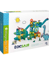 Dinosaur Magnetic Tiles Building Blocks Set 73 Pcs
