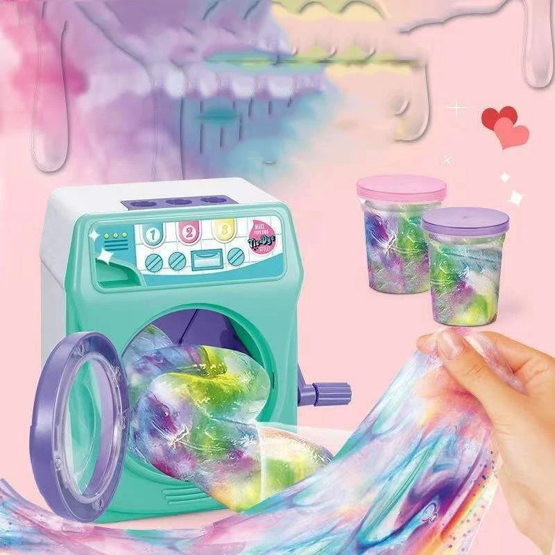 Messy Fun Unleashed- DIY Tie-Dye Slime Washing Machine Kit