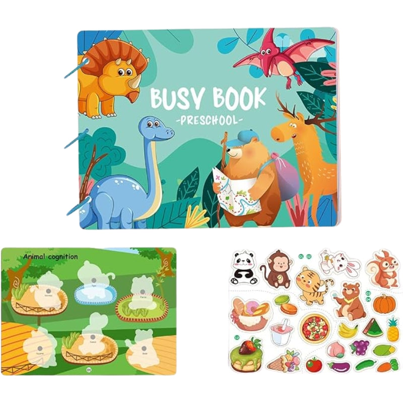 Busy Activity Book for Toddlers – Interactive Learning Toy for Preschool Kids (Early Education & Fine Motor Skills)