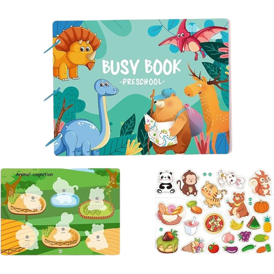 Busy Activity Book for Toddlers – Interactive Learning Toy for Preschool Kids (Early Education & Fine Motor Skills)