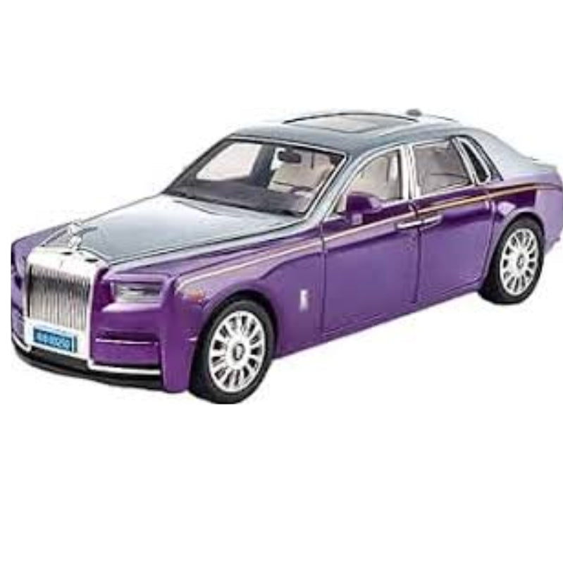 Premium Diecast Rolls-Royce Phantom Toy Car with Pull-Back Action & Lights(6PCS)
