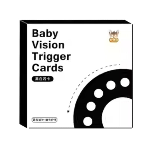 Baby Vision Trigger Flash Cards - High-Contrast Sensory Stimulation Set