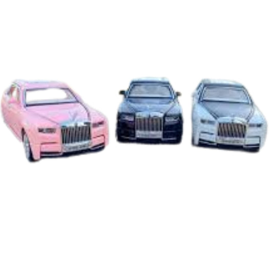 Premium Diecast Rolls-Royce Phantom Toy Car with Pull-Back Action & Lights(6PCS)