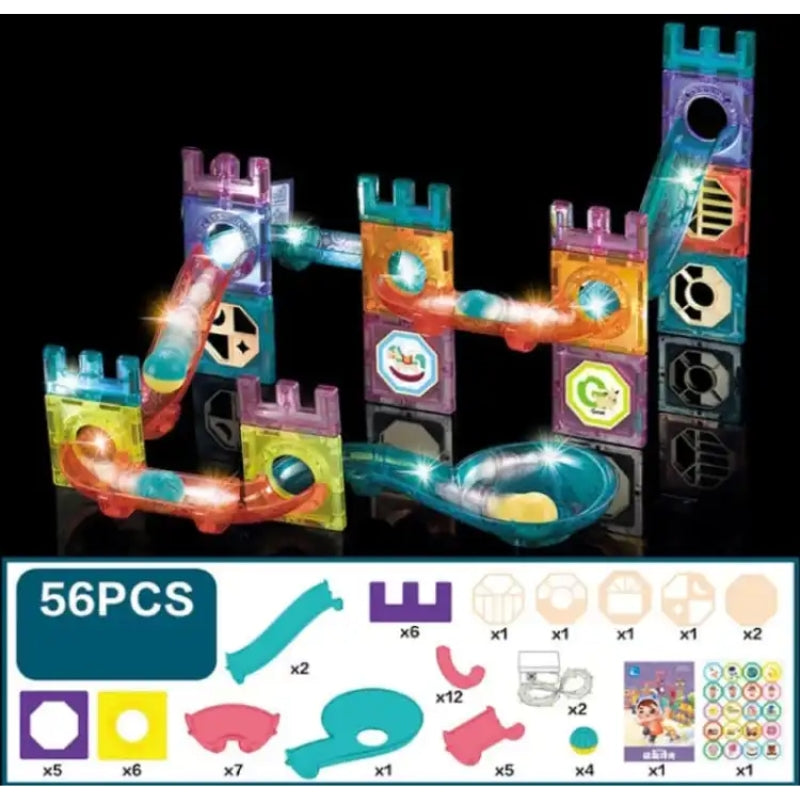 Glowing Magic Magnetic Blocks Activity Toy For Kids