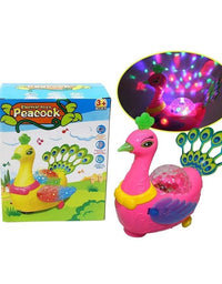 Electric Peacock With 3D Light And Sound Toy For Kids
