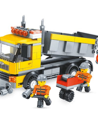 Block Construction Crew Truck For Kids
