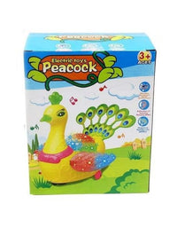 Electric Peacock With 3D Light And Sound Toy For Kids
