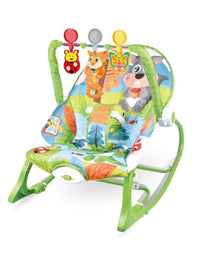 ibaby Infant To Toddler Rocker Musical Chair in Green Color
