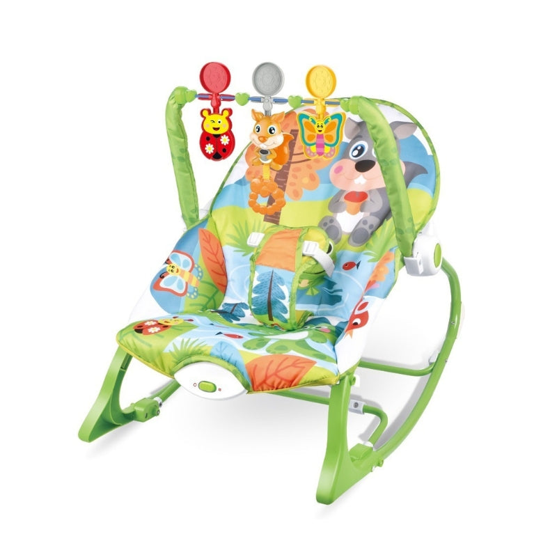 ibaby Infant To Toddler Rocker Musical Chair in Green Color