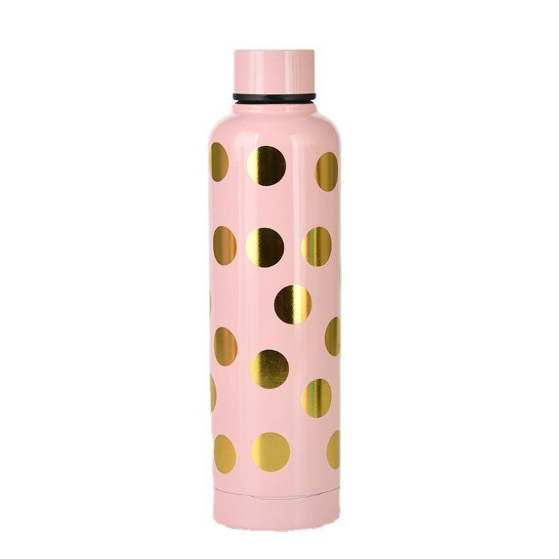 Spottie Dottie Metal Water Bottle For Girls (HVB-057)