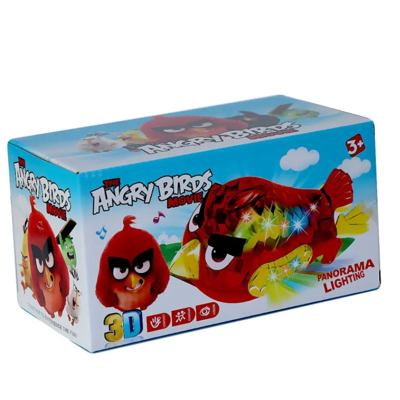 Electric Musical 3D Angry Bird With Lights Toy For Kids