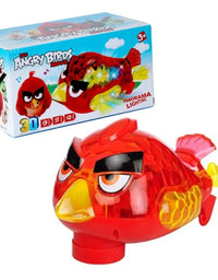 Electric Musical 3D Angry Bird With Lights Toy For Kids

