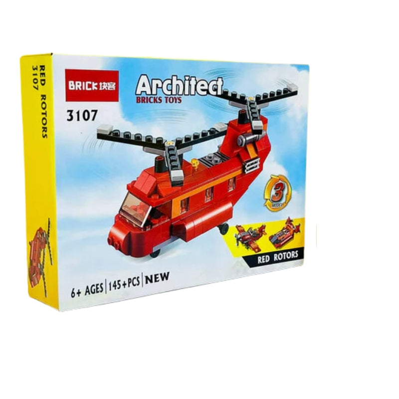 Architect Brick Blocks 3 In 1 Flying Models – 145 Pcs
