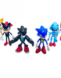 Sonic The Hedgehog Action Figure 6 Pcs Set For Kids
