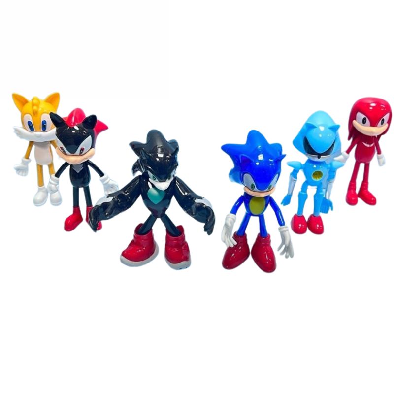 Sonic The Hedgehog Action Figure 6 Pcs Set For Kids