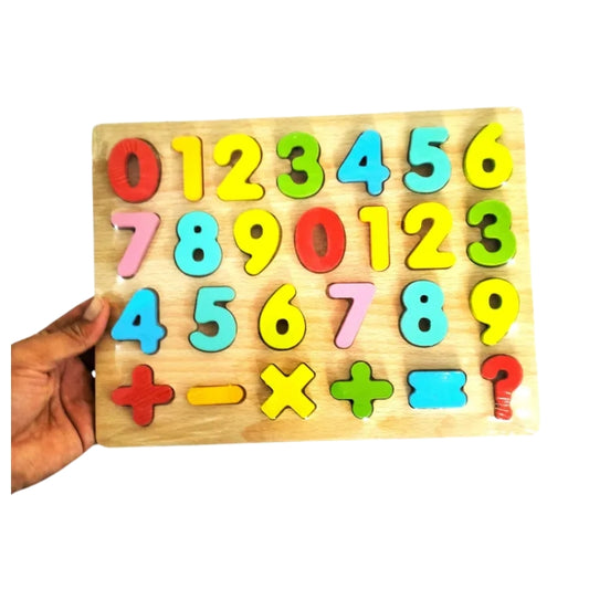 Wooden Counting Numbers (0 to 9) Educational Toy for Kids