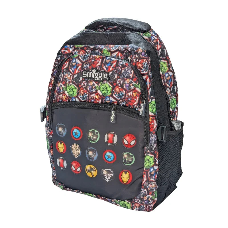 Smiggle GT2525 Marvel Style School Bag Trendy & Spacious 16"