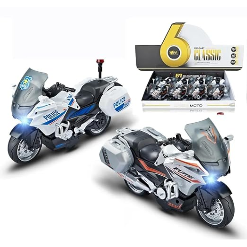 Super Police Bike with Lights and Sound Toy for Kids (1Pcs)