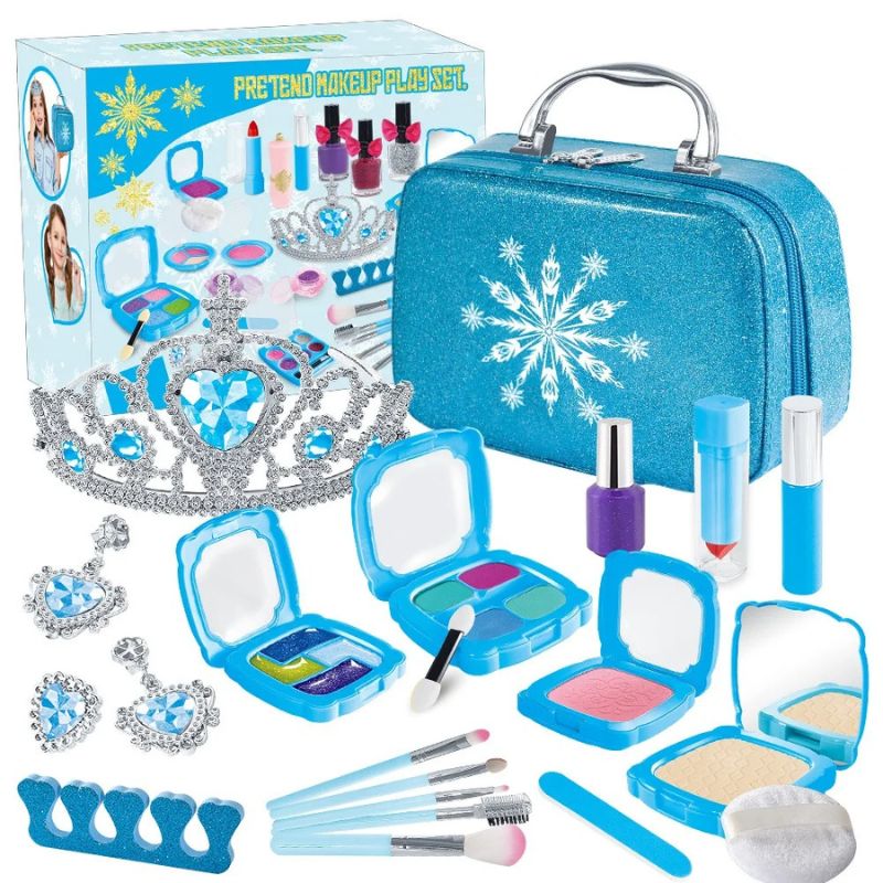 Glam Up Playtime Non-Toxic Kids Makeup Set With Stylish Cosmetic Bag