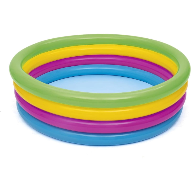 Bestway - Inflatable 4 Ring Swimming Pool For Kids (62x18) (51117)