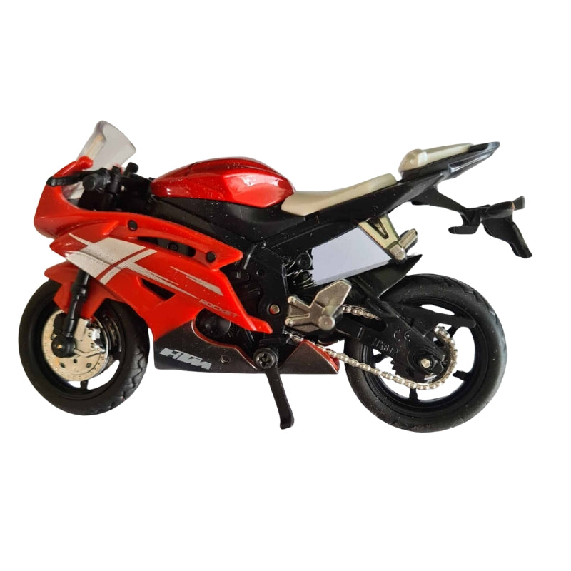 Yamaha R6 Die-Cast Alloy Bike Toy For Kids (Red)