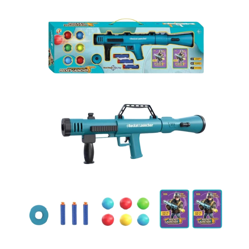 Rocket Launcher Gun With Balls & Arrows Toy For Kids