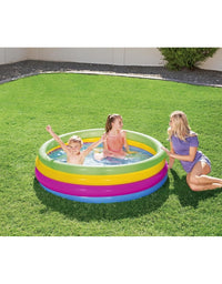 Bestway - Inflatable 4 Ring Swimming Pool For Kids (62x18) (51117)
