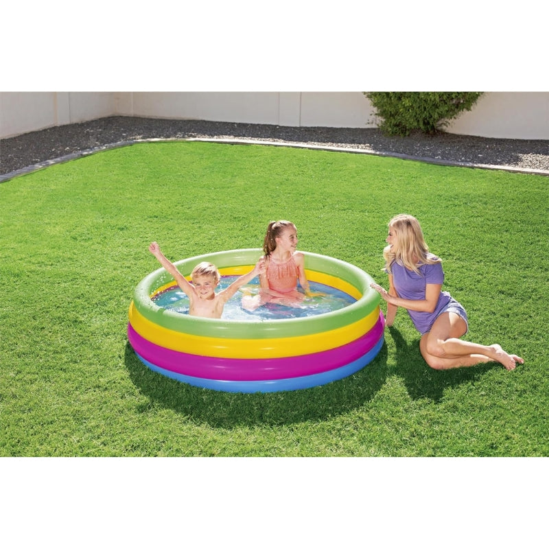 Bestway - Inflatable 4 Ring Swimming Pool For Kids (62x18) (51117)