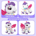 Battery Operated Dreamy Unicorn Toy With Light & Music For Kids